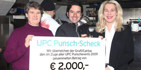 UPC-Punschevents, Spende an die Gruft