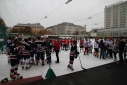 Vorbereitungen zum Eishockeyfinale am WEV