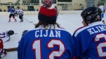 Ex-Eishockey-Nationalspieler Thomy Cijan und Peter „Klimo“ Klimovich